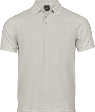 Luxury stretch polo Cement