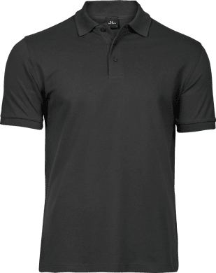 Luxury stretch polo Dark Grey