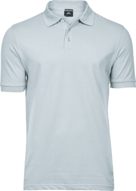 Luxury stretch polo Iceblue