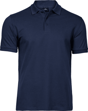 Luxury stretch polo Navy