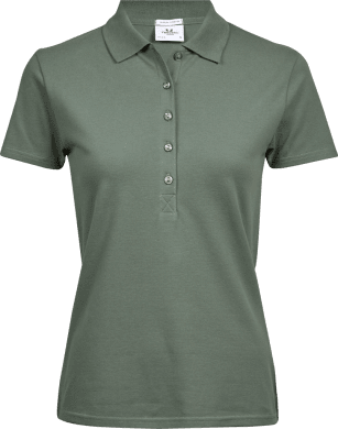 Women's Luxury Stretch Polo Leaf Green
