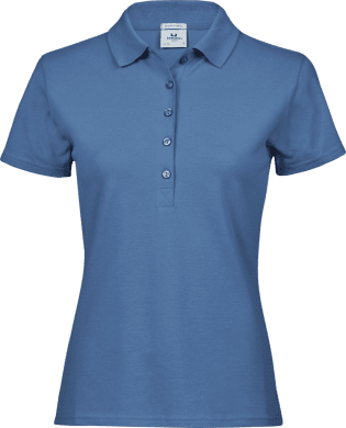 Women's Luxury Stretch Polo Ocean Blue