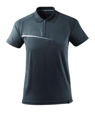 Pikétröja med bröstficka, mörk antracite