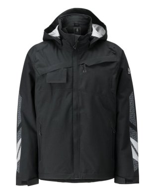 Dam vinterjacka, mörk antracite/svart