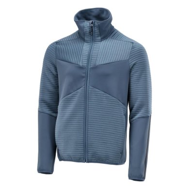 Fleecetröja med blixtlås | Stenblå