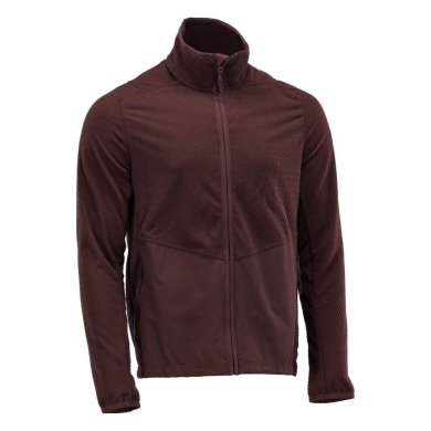 Mikrofleece tröja med blixtlås Herr | Vinröd
