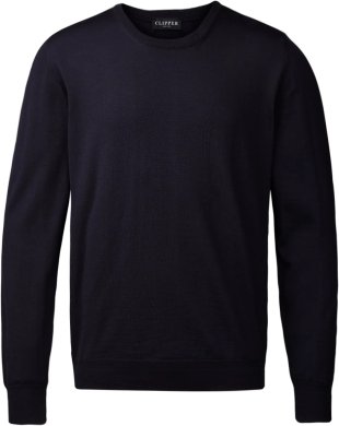 Milan mens pullover round-neck, dark navy