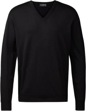 Milan mens pullover v-neck, black