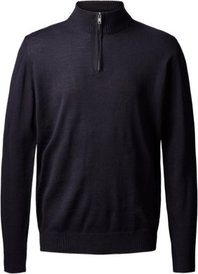 Milan mens pullover zip-neck, dark navy