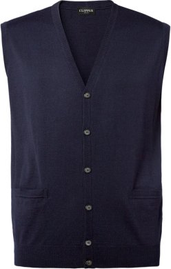 Milan mens waistcoat v-neck, dark nay