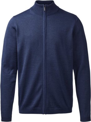 Berlin mens cardigan, dark blue melange