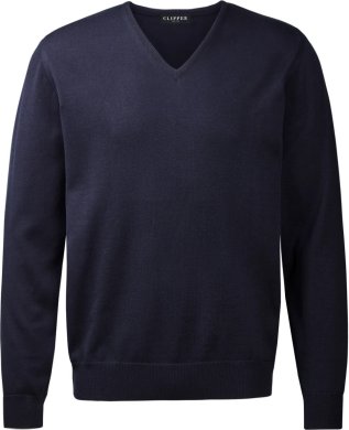 Stockholm mens pullover v-neck, dark navy