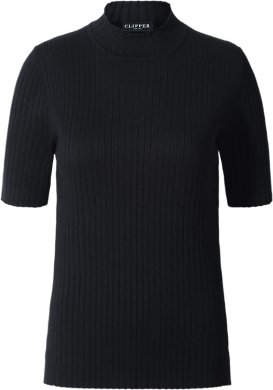 Paris women turtle neck tee, slim fit, black