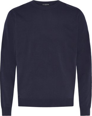Stockholm mens pullover round neck, dark navy