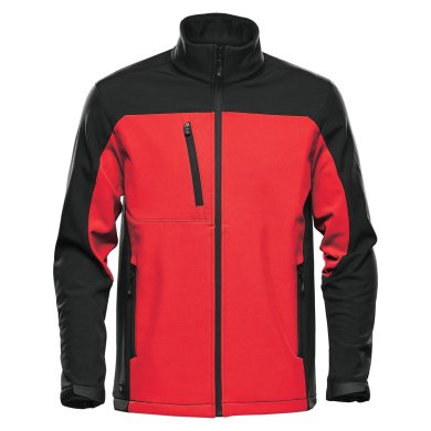 Men's Cascades Softshell, red/black