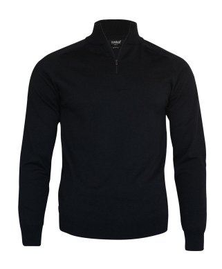 Elegant 1/4-Zip, black