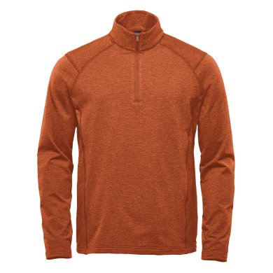 Men's Treeline Performance 1/4 Zip Pullover, rust heather