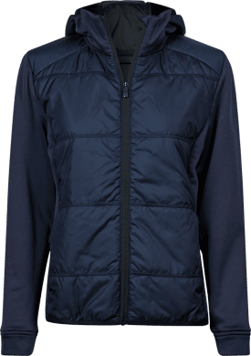 Women's Hybrid-Stretch Hooded Jacket Navy