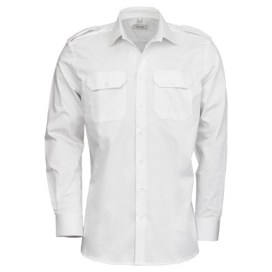 White uniform stretch shirt, comfort fit