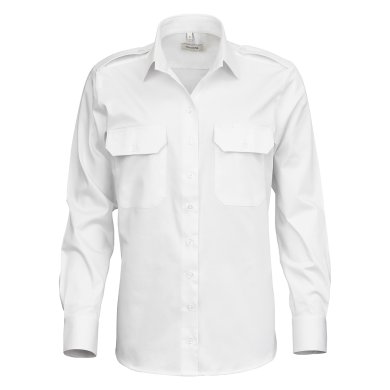 White female uniform stretch shirt, comfort fit