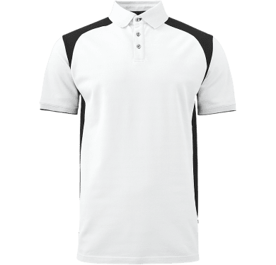 Stretch Pique Shirt, white/black