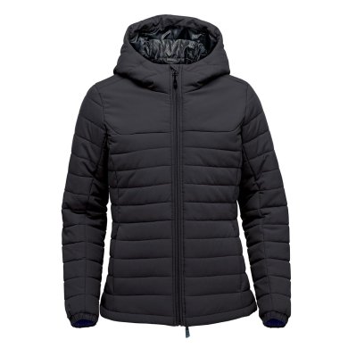 Women's Nautilus Quilted Hoody, black