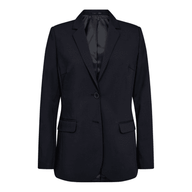 Traveller womens blazer long modern fit, dark navy
