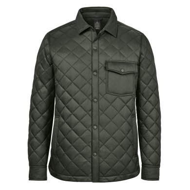 Men's Tundra Quilted Shacket, cypress