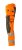Byxor med hängfickor, orange/mörk antracit