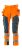 Byxor med hängfickor, orange/petrolium
