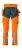 Byxor med hängfickor, orange/petrolium