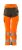 Dam byxor med knäfickor, orange/mörk antracite