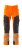 Byxor med knäfickor, orange/mörk marin