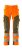 Byxor med knäfickor, orange/mossgrön