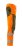 Byxor med knäfickor, orange/mossgrön