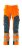 Byxor med knäfickor, orange/petrolium