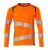 Långärmad t-shirt, orange/petrolium