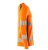 Långärmad t-shirt, orange/petrolium
