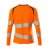 Dam långärmad t-shirt, orange/mörk marin
