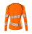 Dam långärmad t-shirt, orange/mossgrön