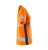 Dam kortärmad t-shirt, orange/mörk marin