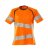 Dam kortärmad t-shirt, orange/mossgrön