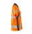 Dam kortärmad piké, orange/mörk antracite