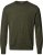 Milan mens pullover round-neck, olive melange