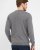 Milan mens pullover v-neck, stone grey melange