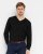 Milan mens pullover v-neck, black