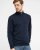 Milan mens pullover zip-neck, dark navy