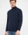 Milan mens pullover zip-neck, dark navy
