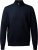Milan mens pullover zip-neck, navy melange