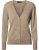 Copenhagen womens cardigan v-neck, sand melange
